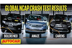 Bolero Neo, Kia Carens, Honda Amaze Global NCAP crash test results video 